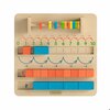 Flash Furniture Bright Beginnings Commercial STEM Number Counting Learning Board in Natural w/Multicolor Accents MK-MK08787-GG